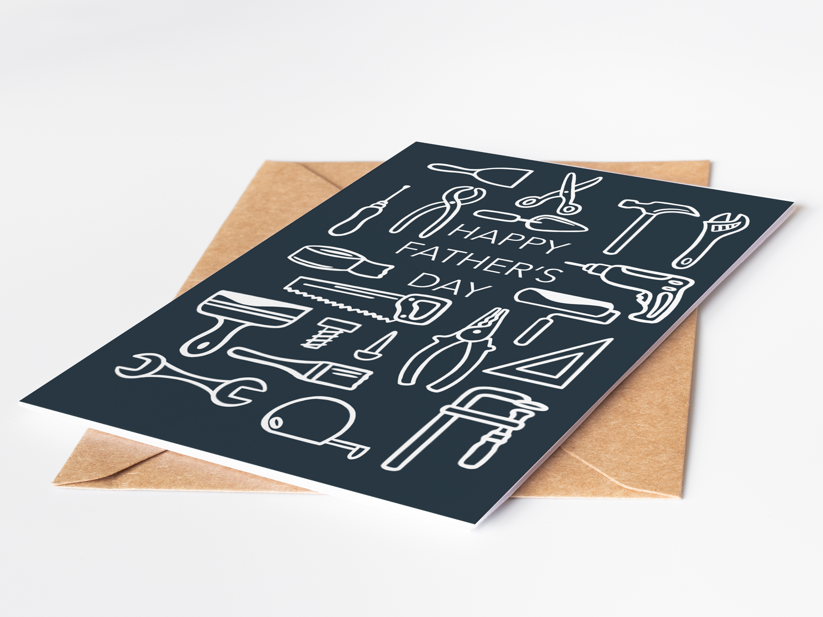 Father’s Day Card | Tools Design | DIY Dad