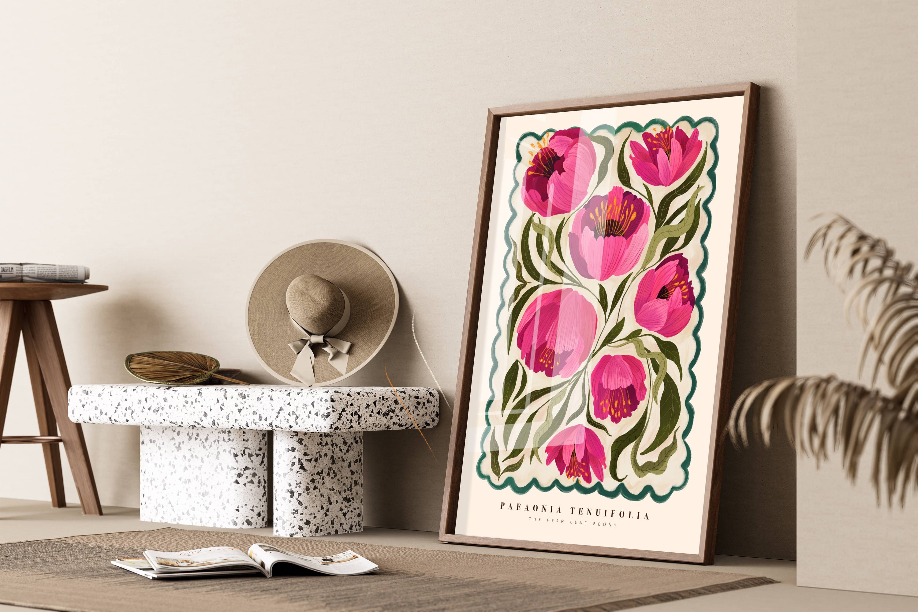 Summer Peony A3 Print