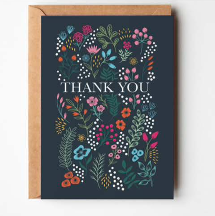 Thank You Card | Floral | Elegant Design | GC120