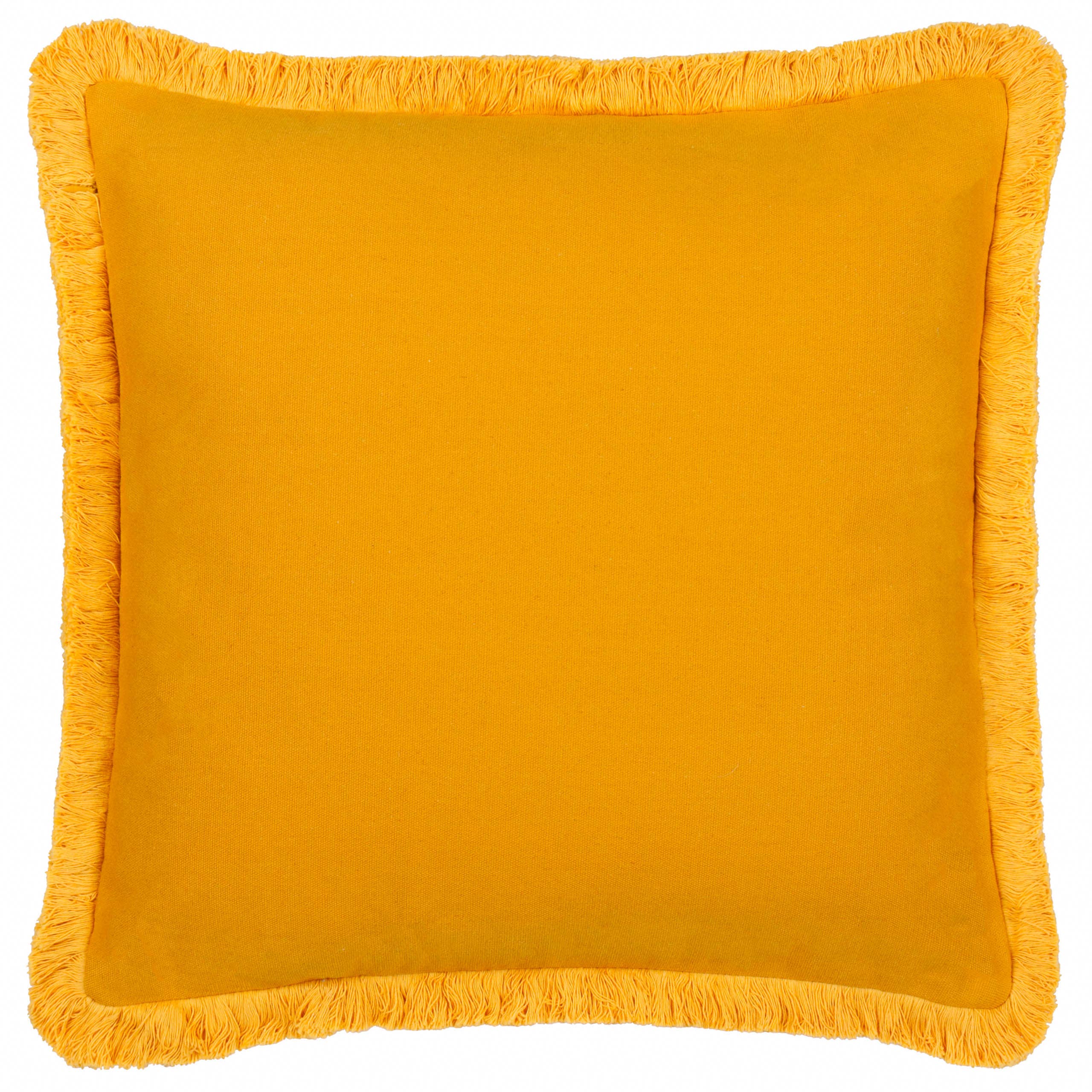 Sun Embroidered Cushion Yellow