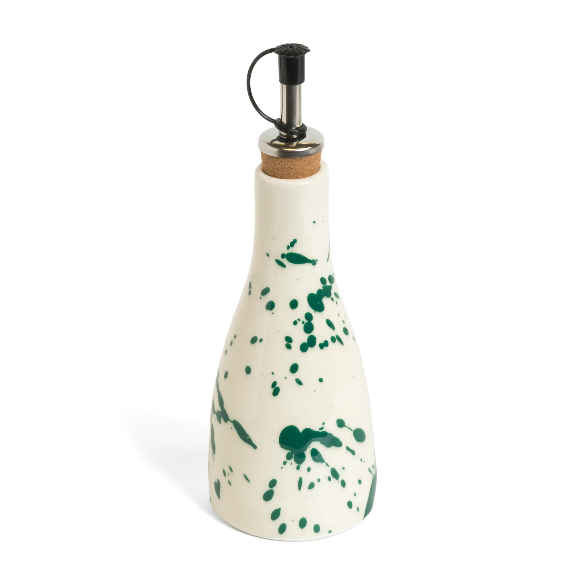 Olive Oil Drizzler Green Splatter
