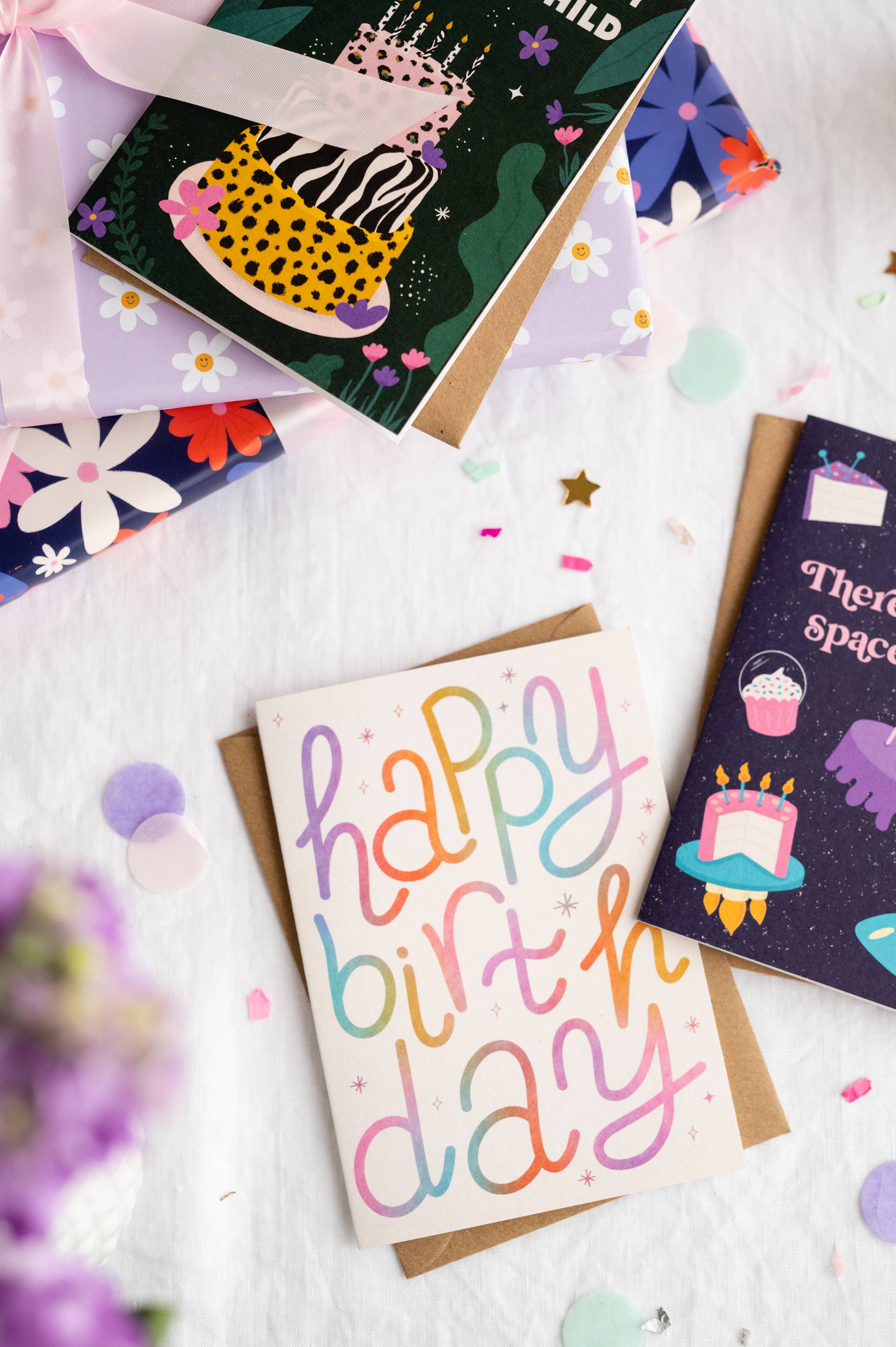 Happy Birthday Card | Typography Birthday Card | Female Card