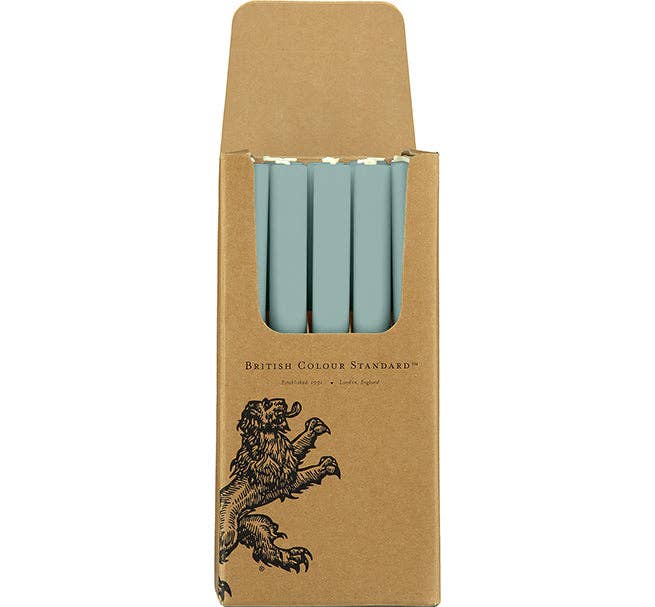 Opaline Green Eco Dinner Candle, Single Piece