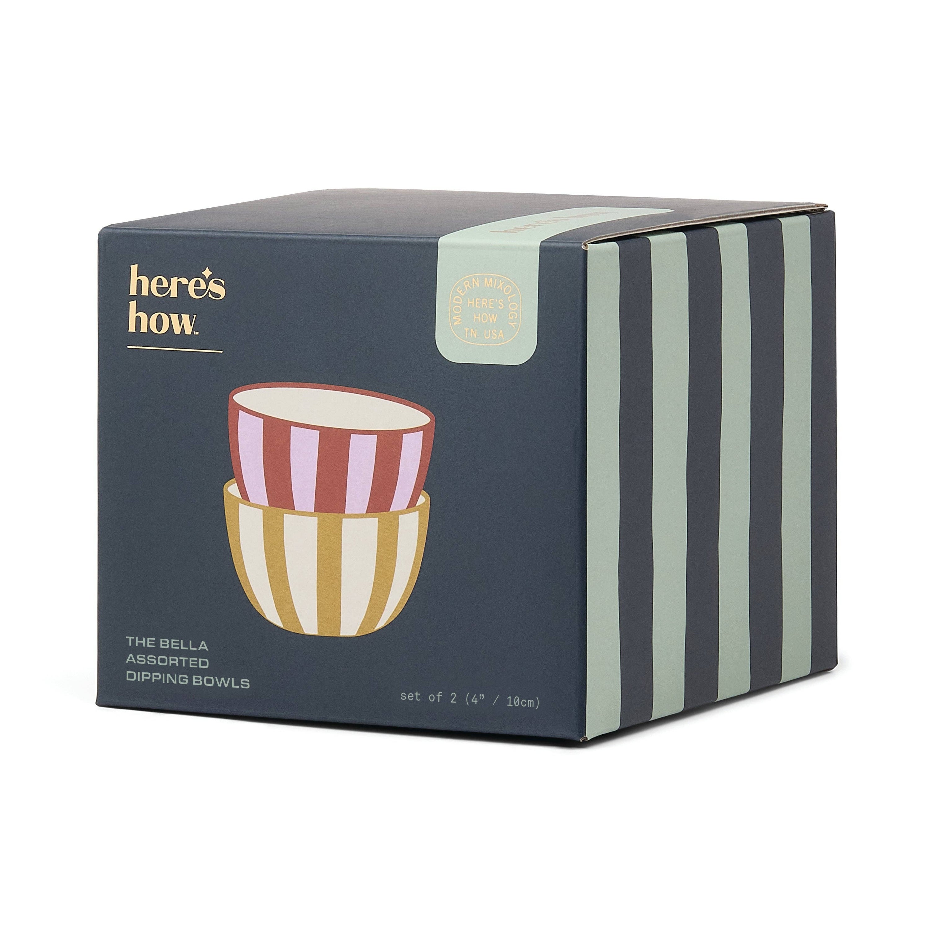 The Bella Dipping Bowls - Set of 2 - Ochre & Rust