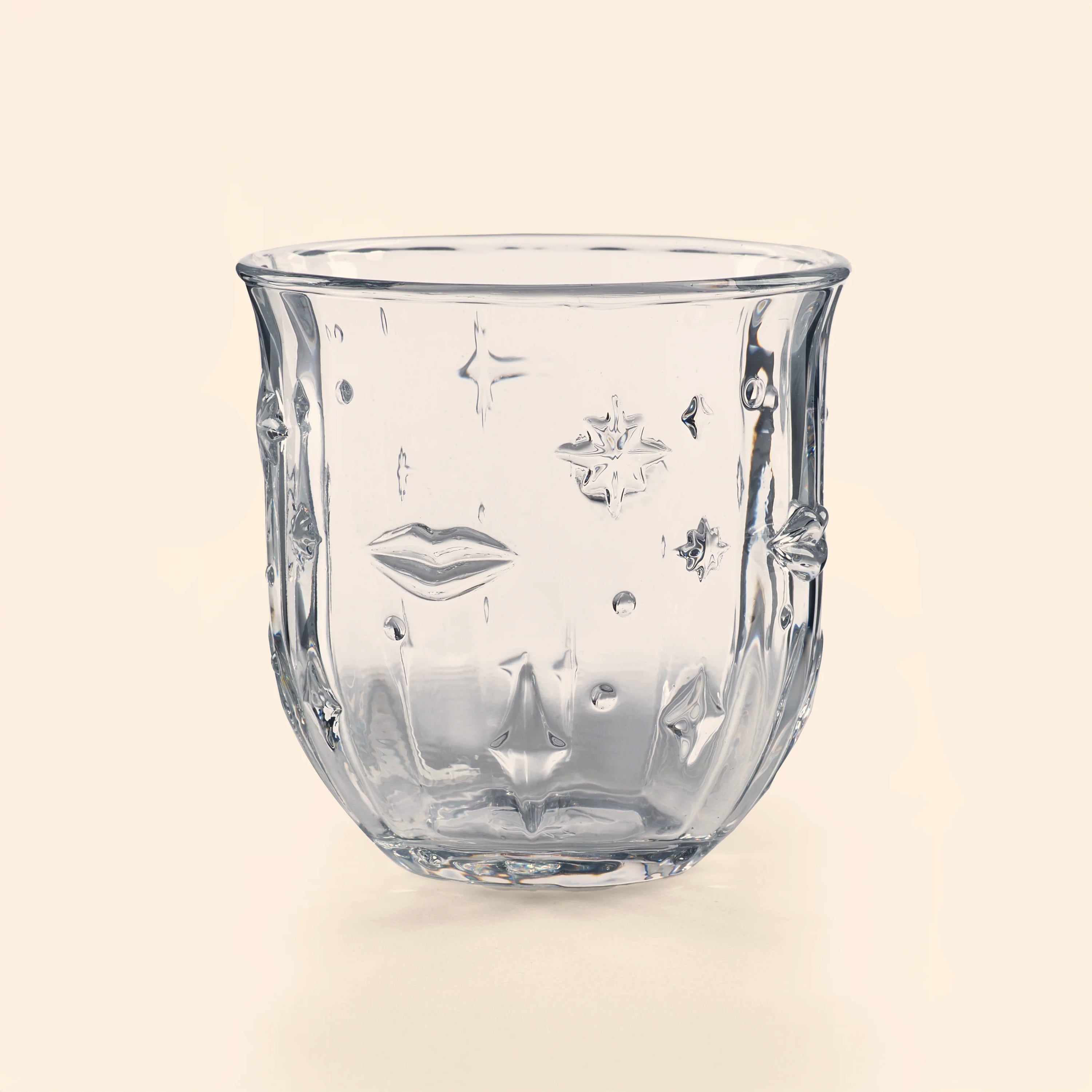 Electric Coast Lips & Stars Glass Tumblers - Set of 4
