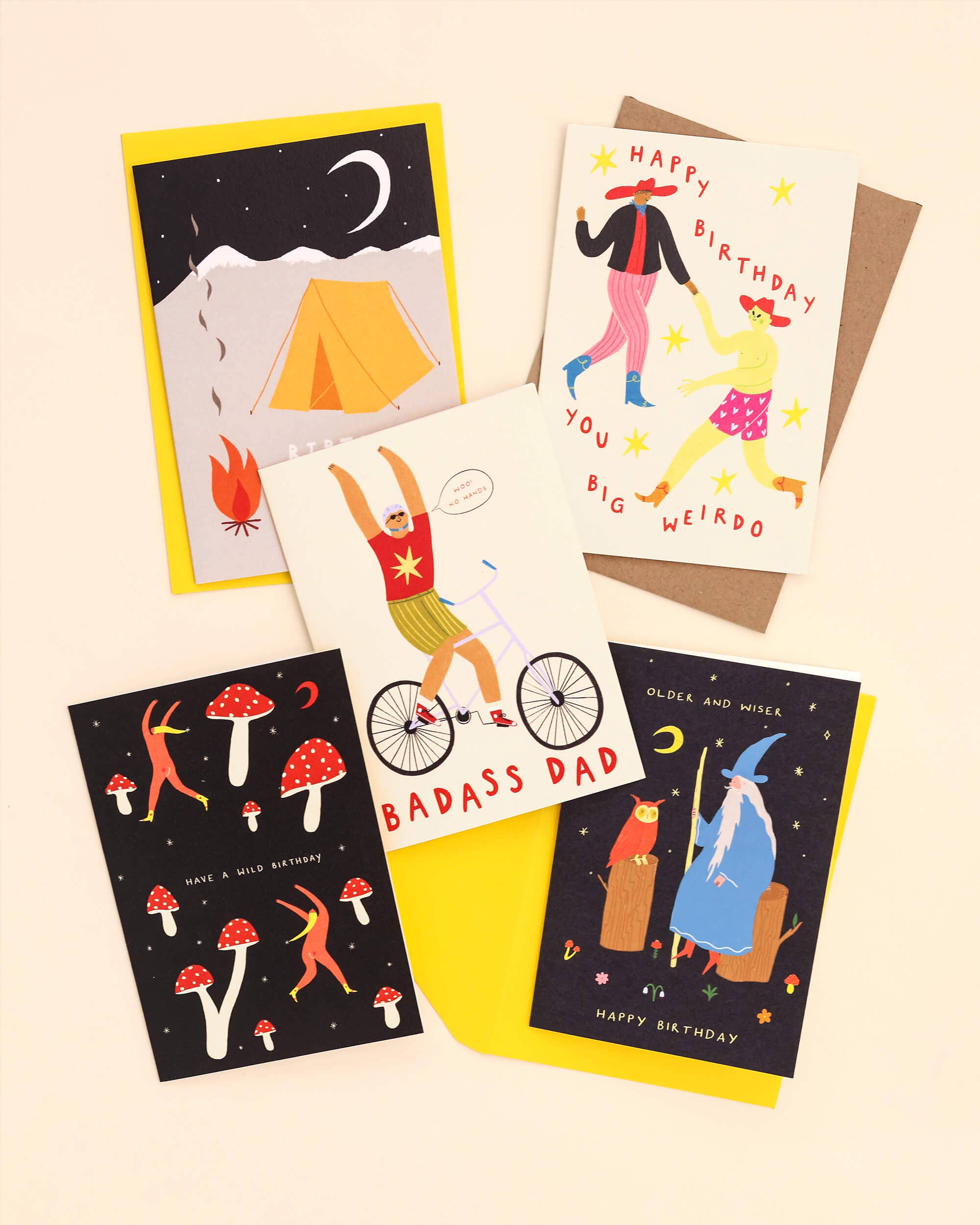 Older and Wiser Birthday Card | Wizard Card | Men's Birthday