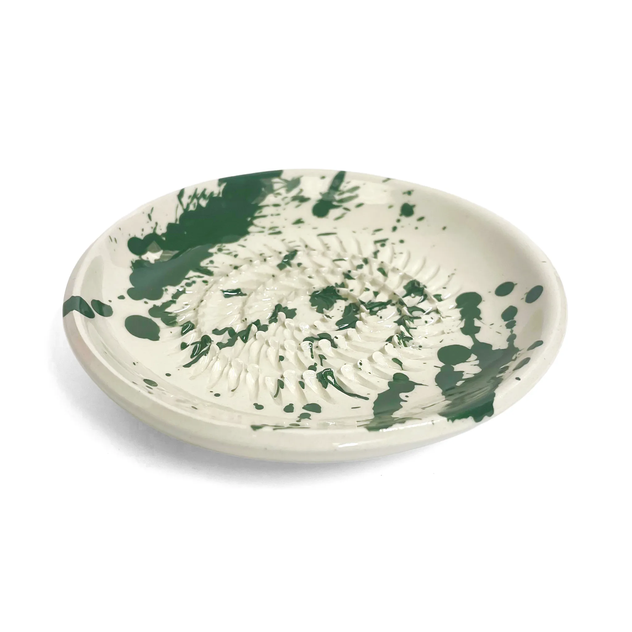 Garlic Grater Green Splatter