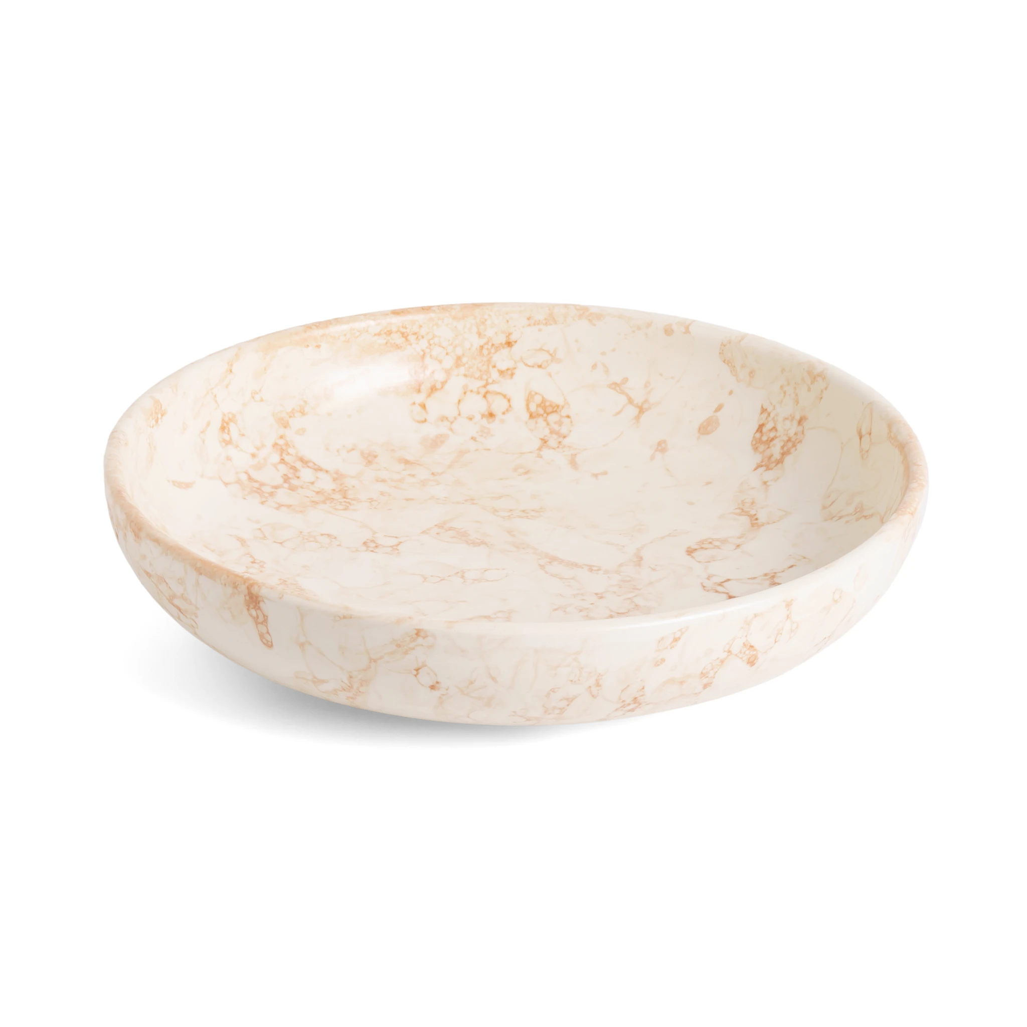 Shallow Bowl Marble Rust