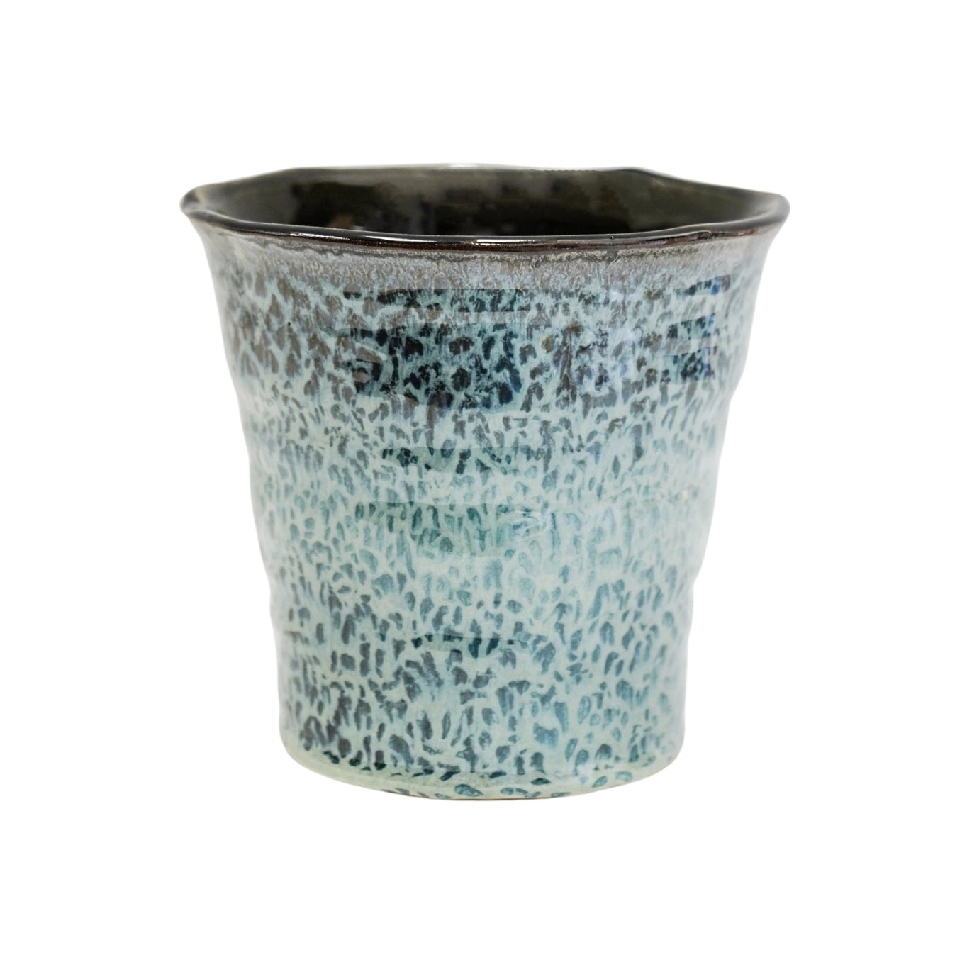 Vallo Reactive Glaze Tapered Planter H26.5cm D29.5cm