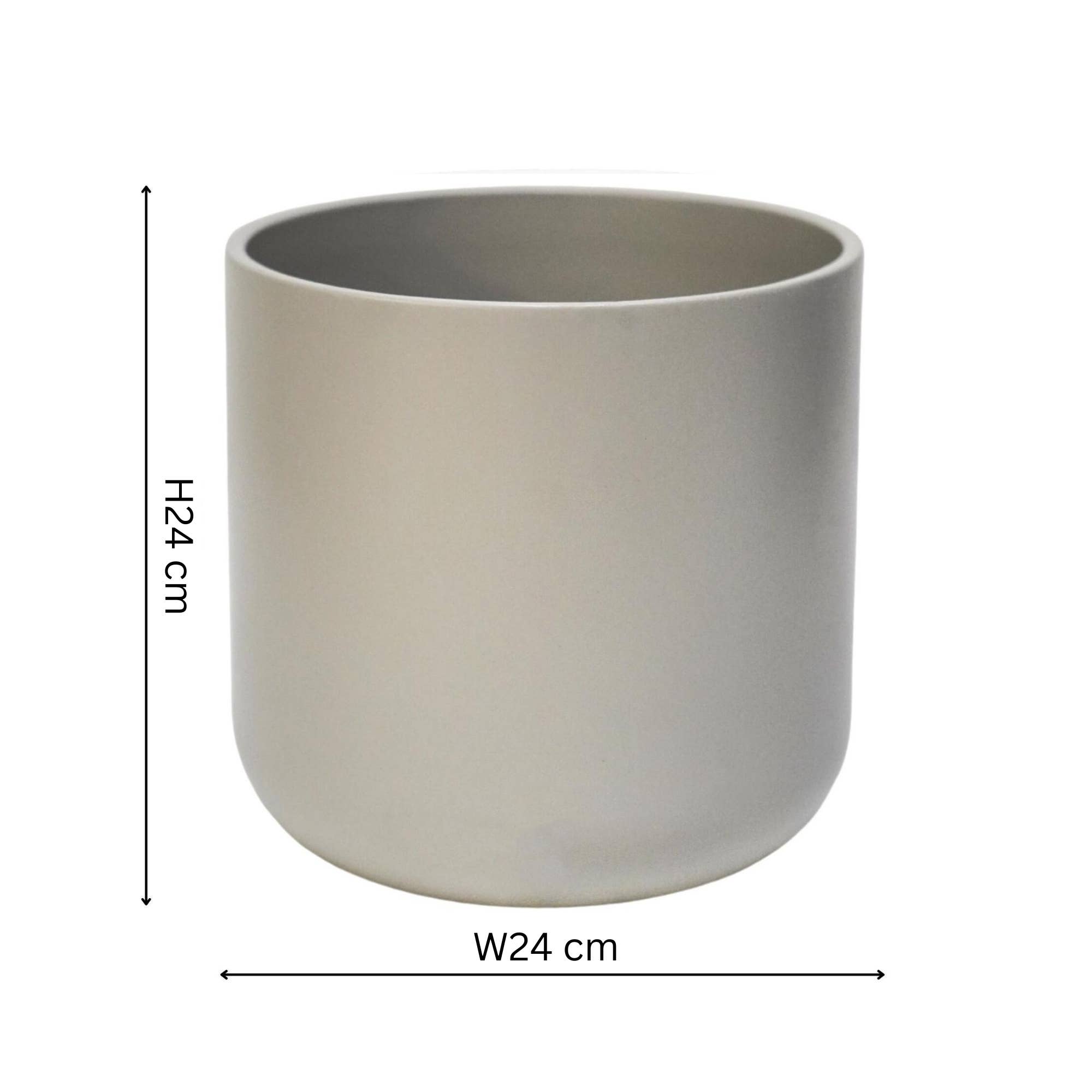 Lisbon Ceramic Indoor Planter H24cm D24cm