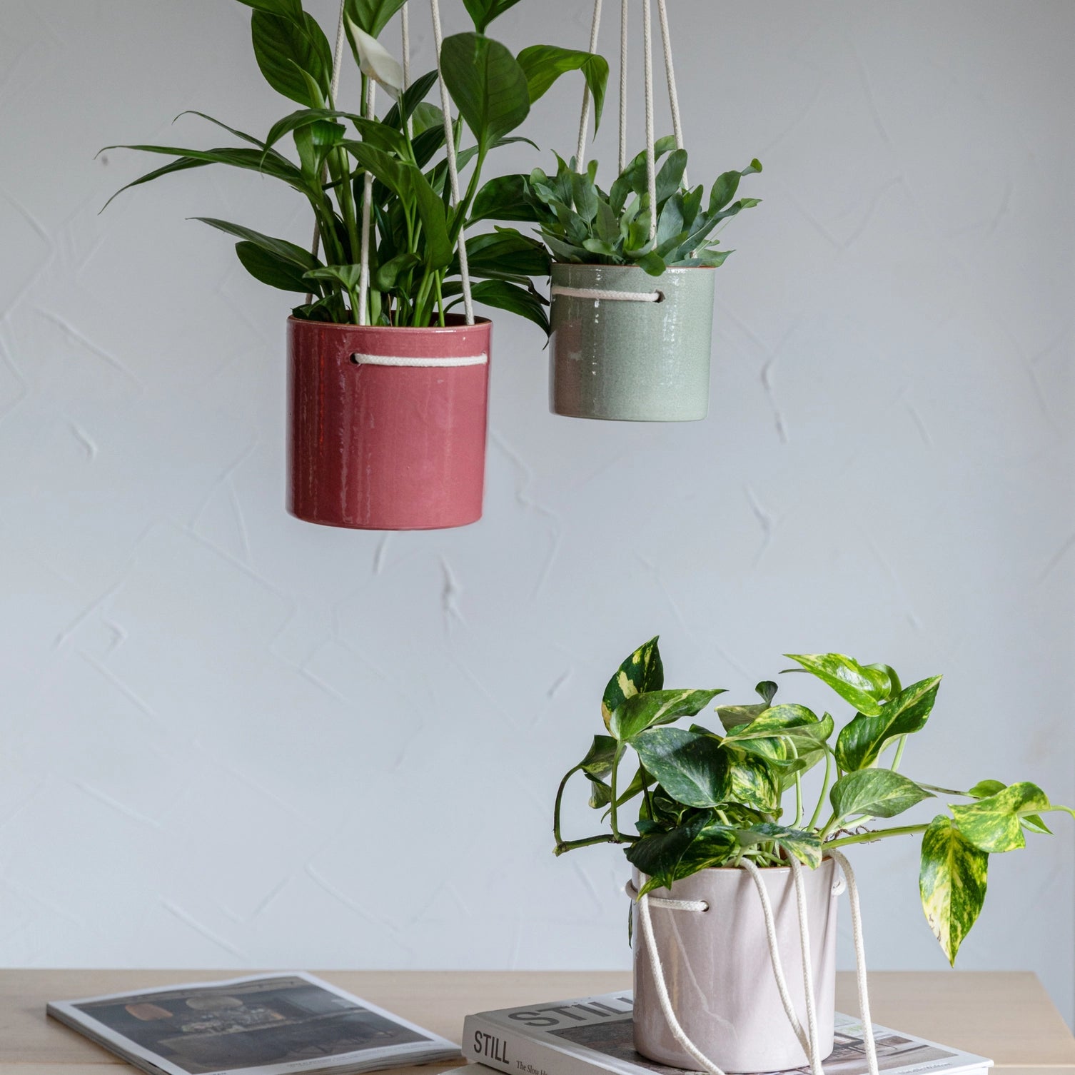 Kai Hanging Cylinder Planter