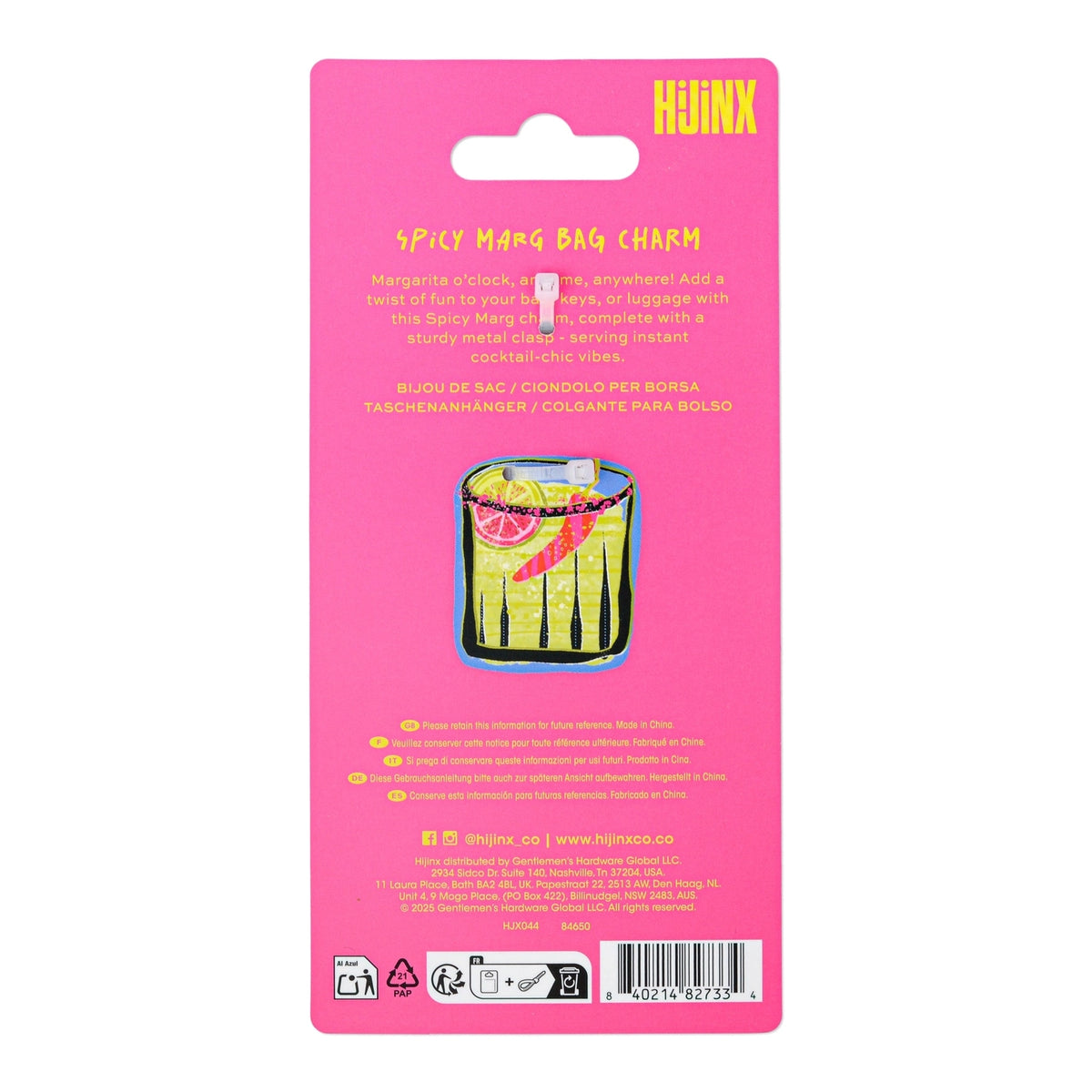 Hijinx Bag Charm - Spicy Marg