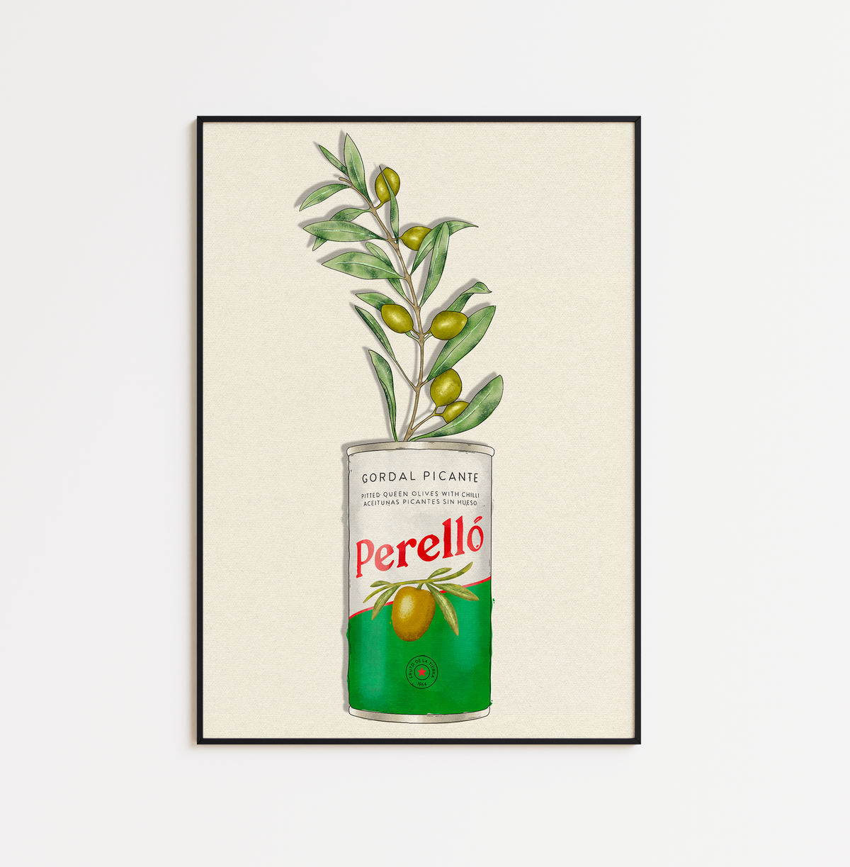Perello Olive Tin and Olive Branch