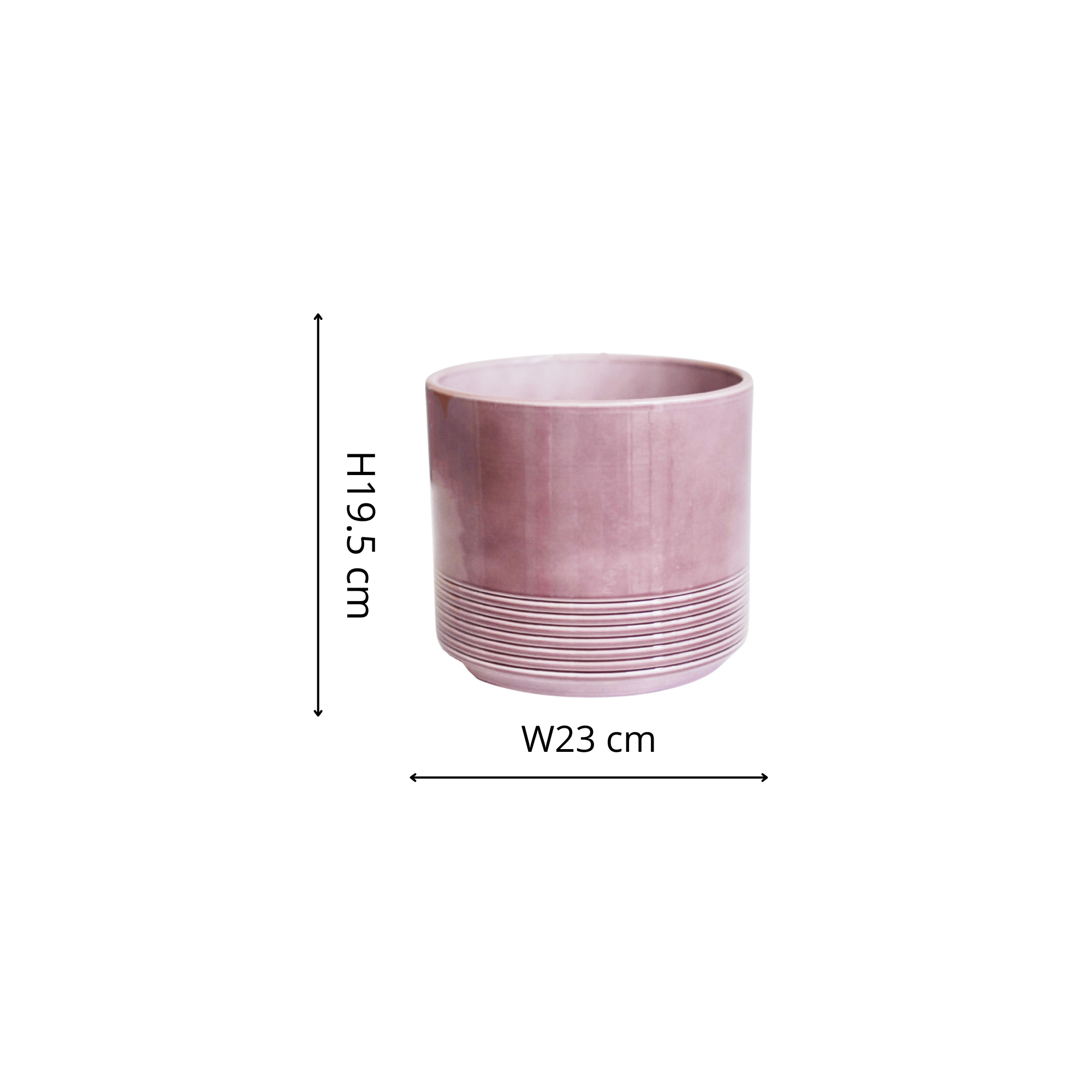 Munich Gloss Planter H19.5cm D23cm