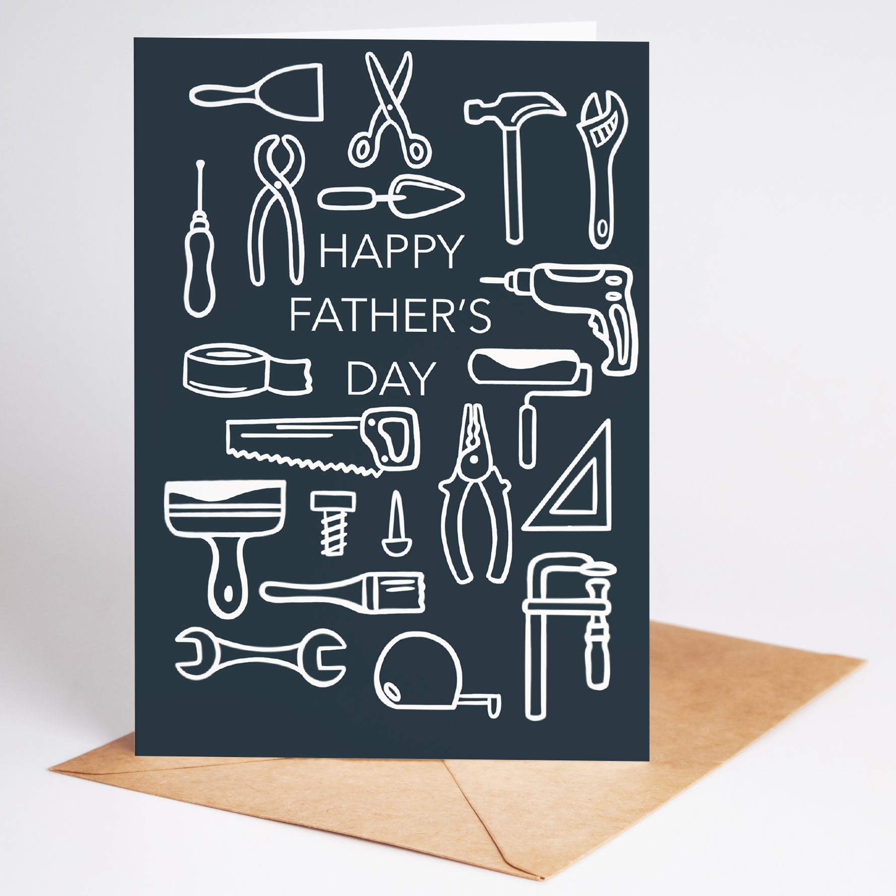 Father’s Day Card | Tools Design | DIY Dad