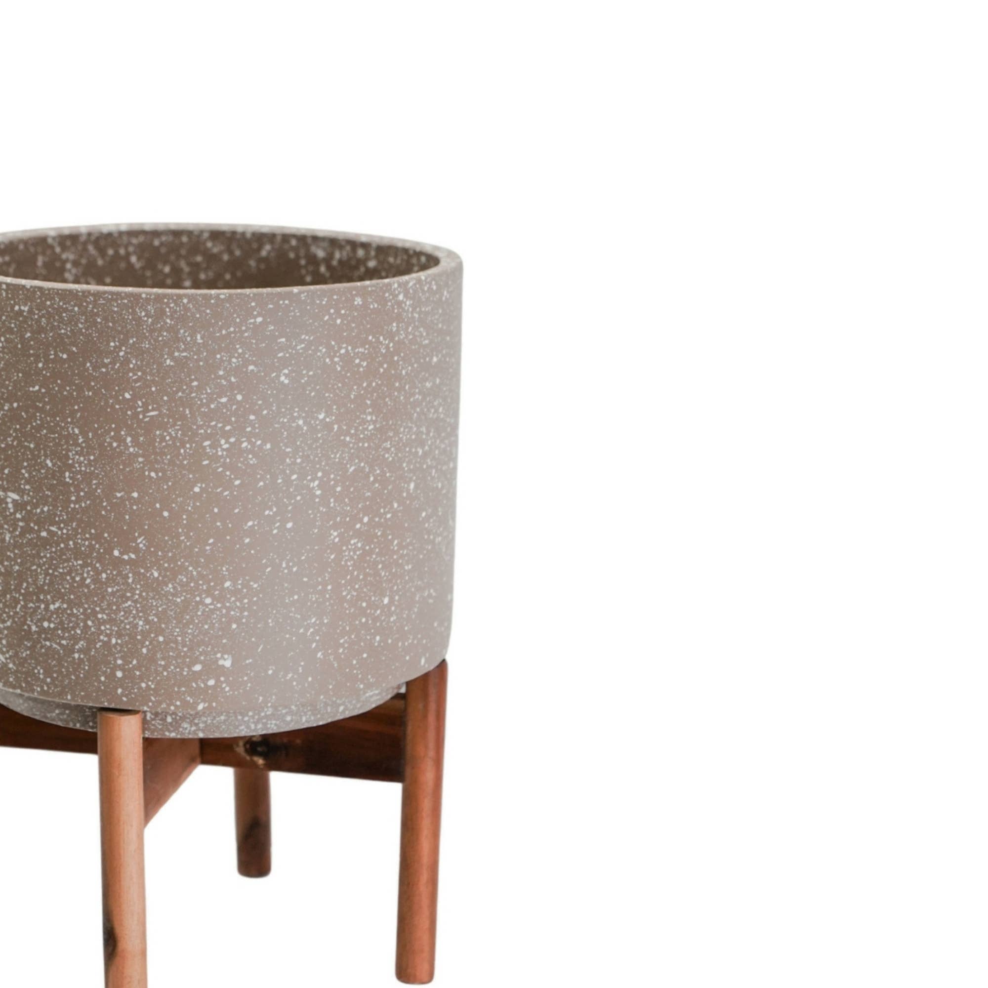 Valetta Speckled Planter with Stand