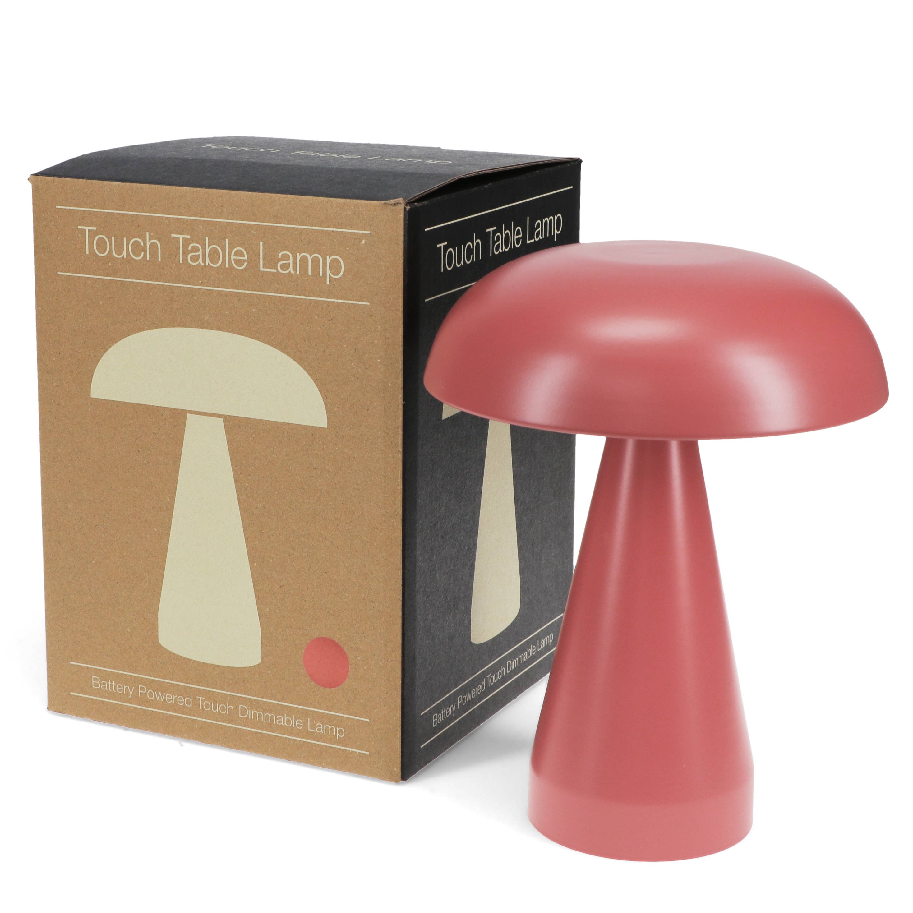 Touch dimmable mushroom table lamp - Peach
